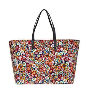 Tory Burch Kerrington XL tote Millefiori print water resistant retail $340